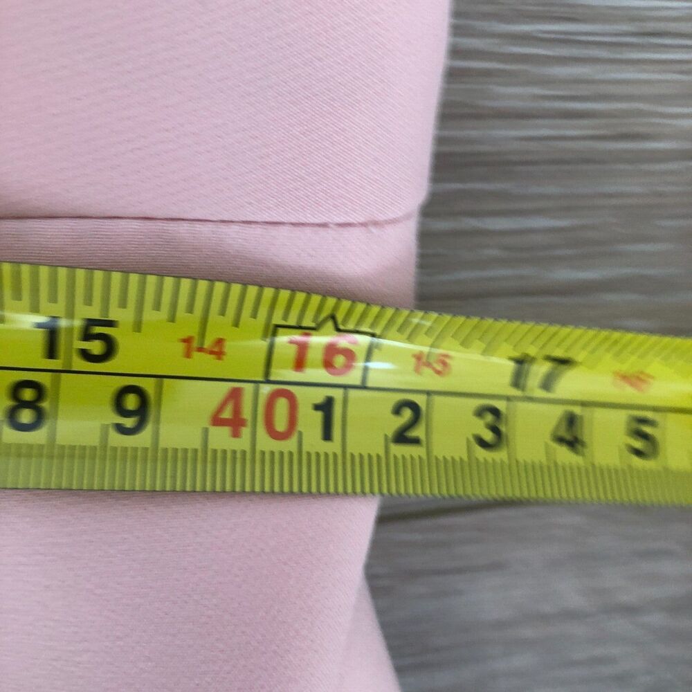 Eliza J‎ Sleeveless Pink Cross Bodice Cascading Ruffle Maxi Gown w/Split Size 12 - Picture 13 of 16